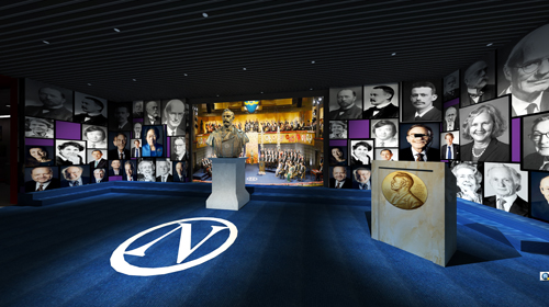 三層 屠呦呦諾獎領(lǐng)獎場景