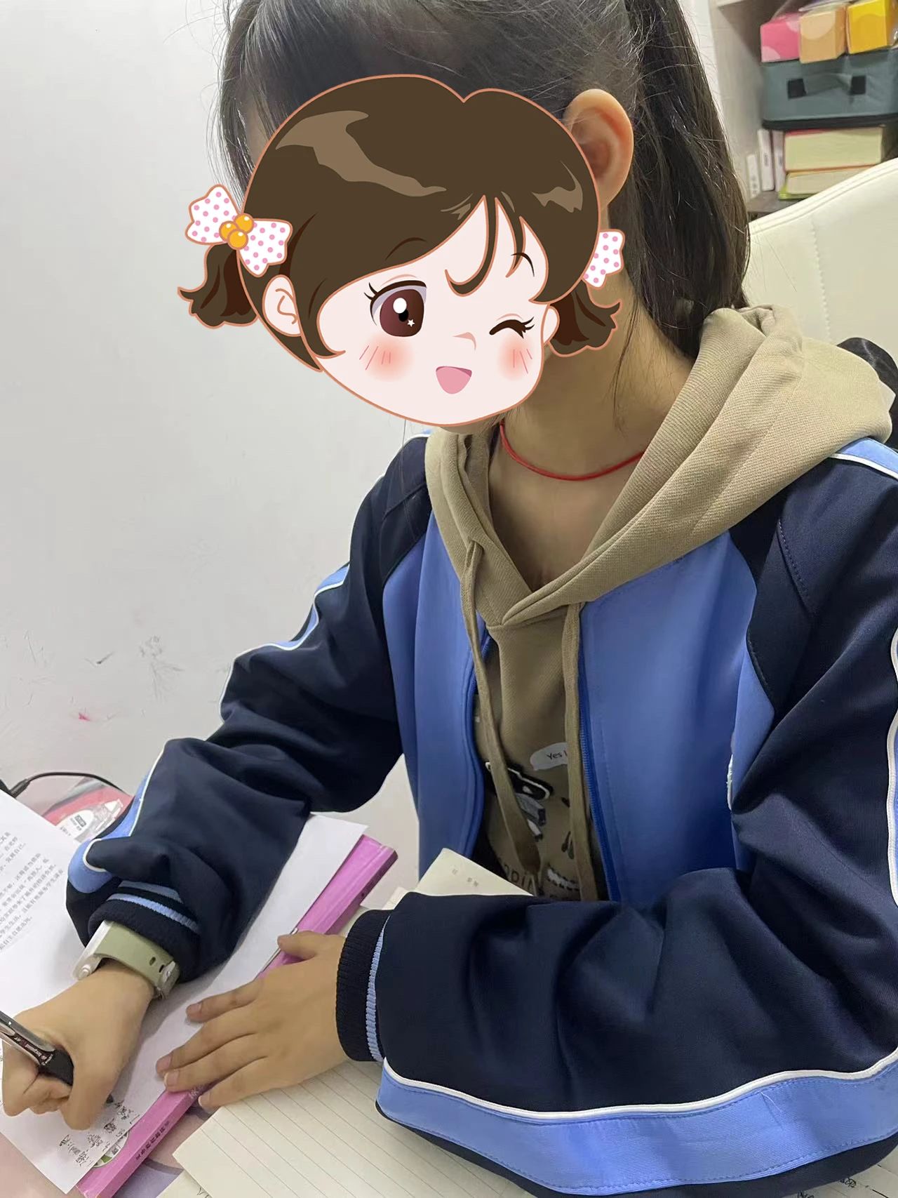 美美在學(xué)習(xí)。圖片由浙大兒院提供